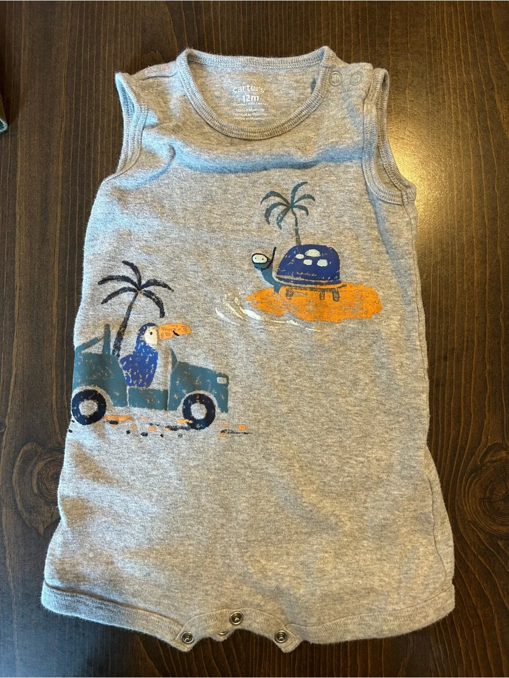 Baby Boy Summer Romper Bundle Carter’s GAP 12M 12-18M